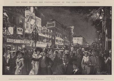 La Nuit avant le report des festivités du couronnement - Edward Read